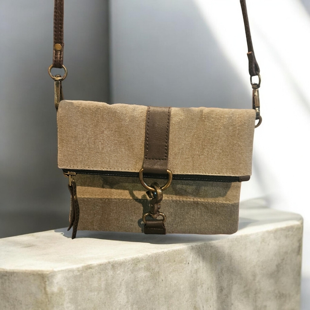 Mona B Canvas Cross Body, NWOT (> $50 MSRP)